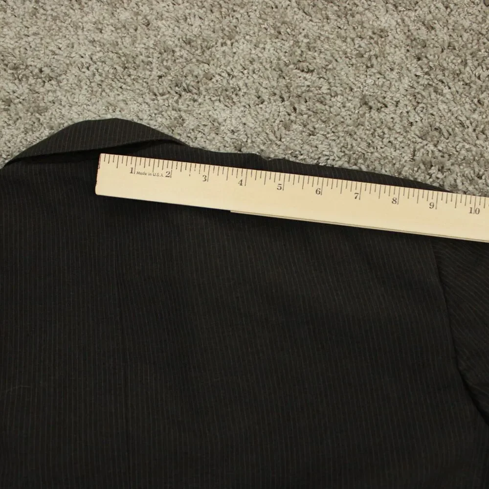 Brooks Brothers Wool Pinstripe Blazer Mens 40R Gray